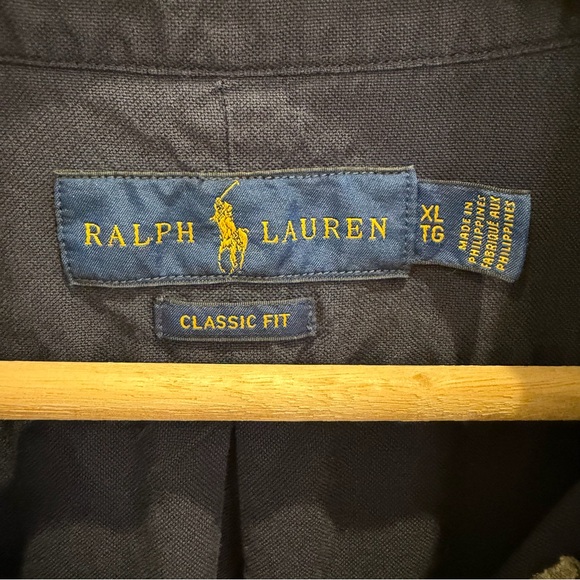 Ralph Lauren Dark Blue Casual Button Down Collared Shirt - Picture 2 of 9